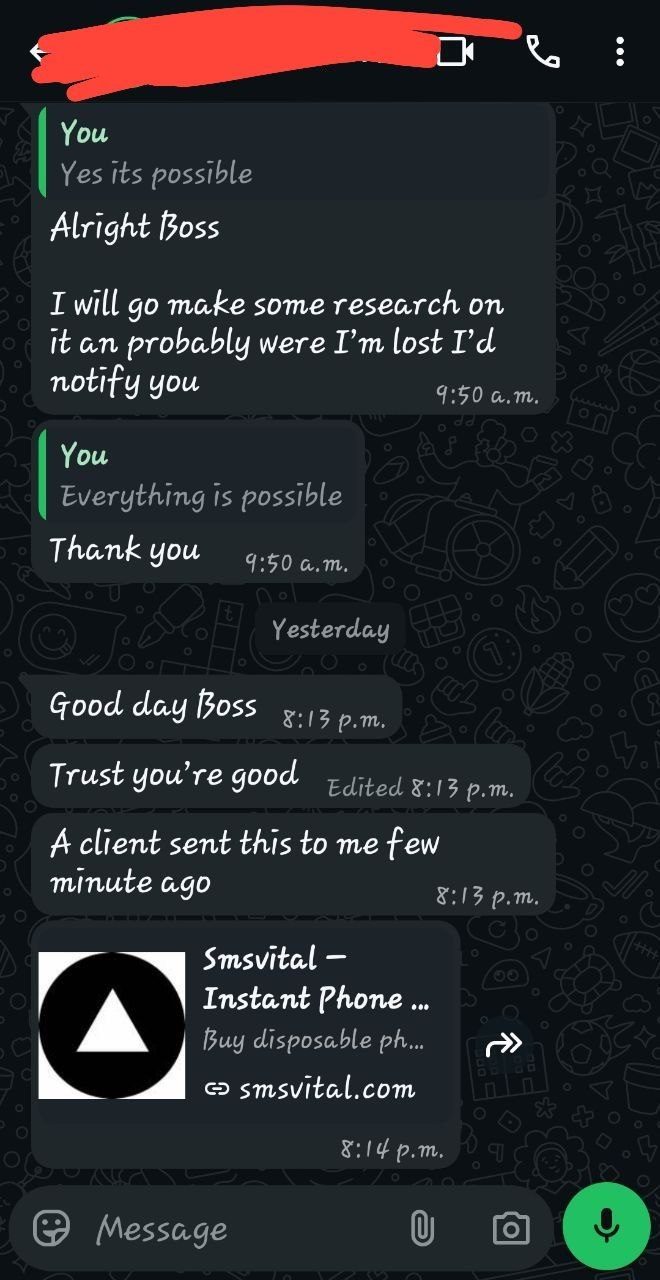 Client message — shipped a real product